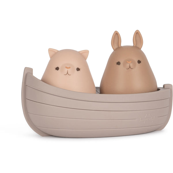 Konges Sløjd Silicone Boat Toys - Lilac Mix