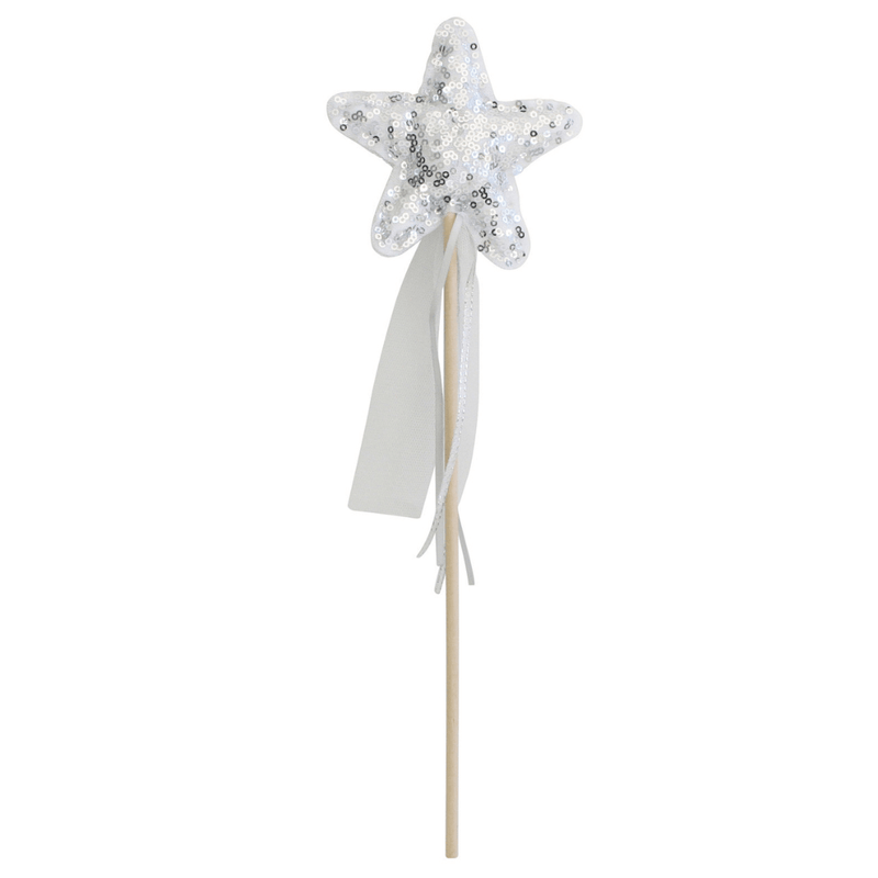 Alimrose Star Wand Silver Sequins