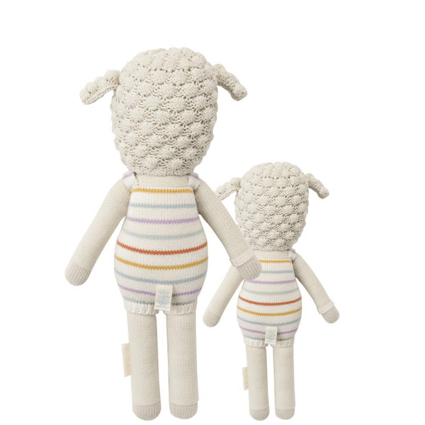 Cuddle Kind Avery The Lamb with 100 percent cotton yarn