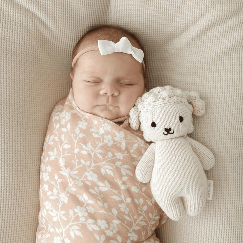 Cuddle Kind Baby Lamb has premium felt and knit details