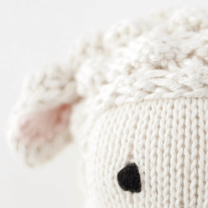 Cuddle Kind Baby Lamb is stuffed with hypoallergenic polyfill