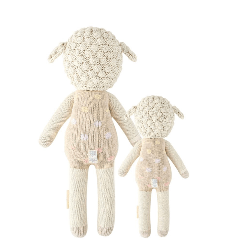 Cuddle kind Lucy The Lamb Pastel high stitch count for durability and softness
