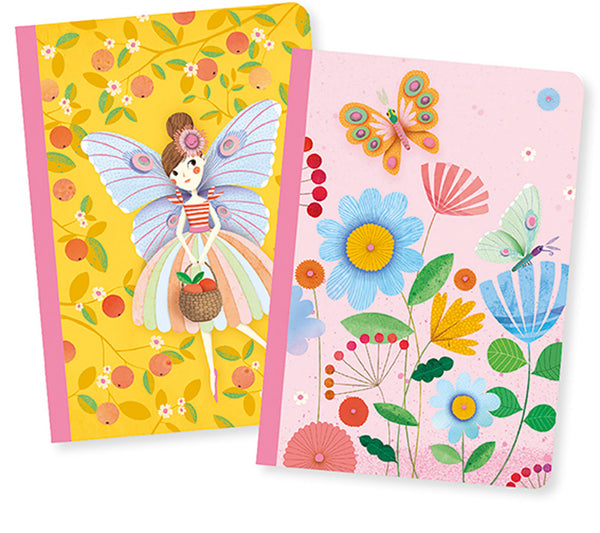 Djeco Rose Set of 2 Little Notebooks