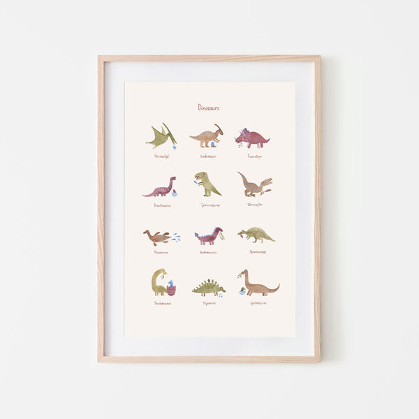 Mushie Dinosaur Poster