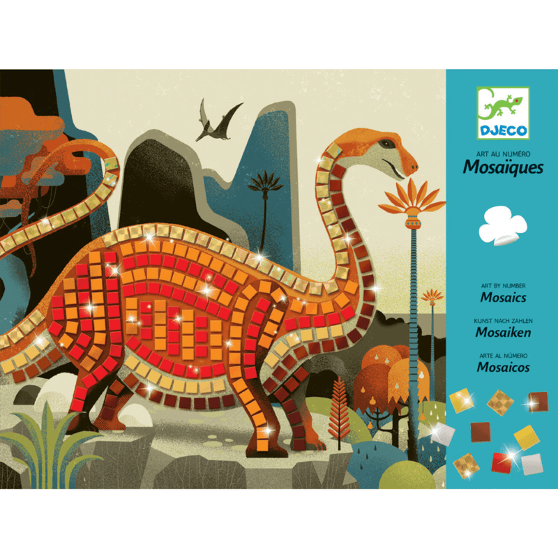 Djeco dinosaurs mosaic kit