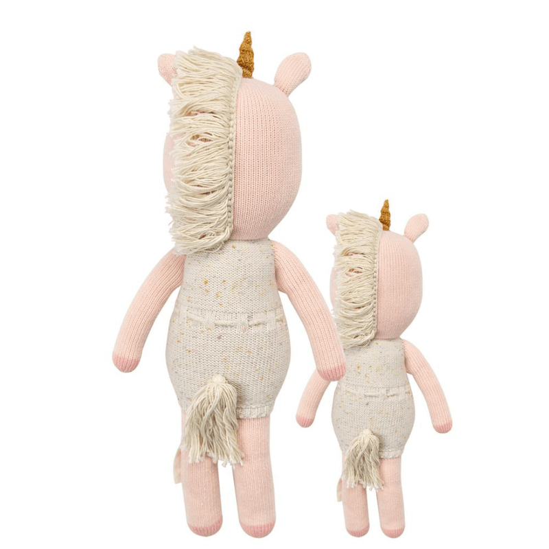 Ella The Unicorn hand knit with premium 100 percent cotton yarn
