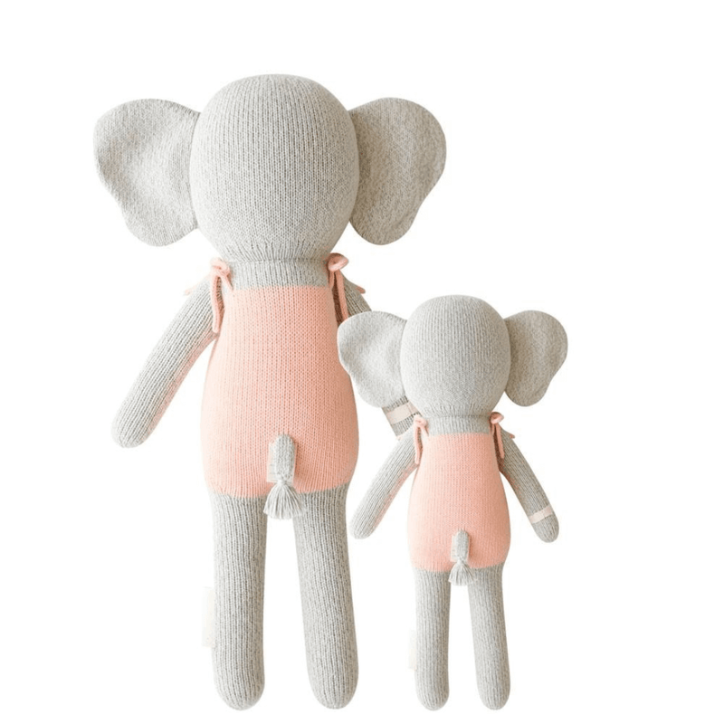 Eloise The Elephant hand knit with premium 100 percent cotton yarn