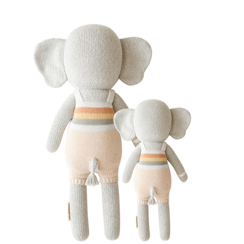 Evan The Elephant hand knit with premium 100 percent cotton yarn