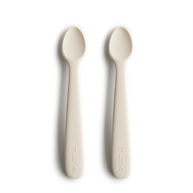 Mushie Baby Spoon Set Ivory