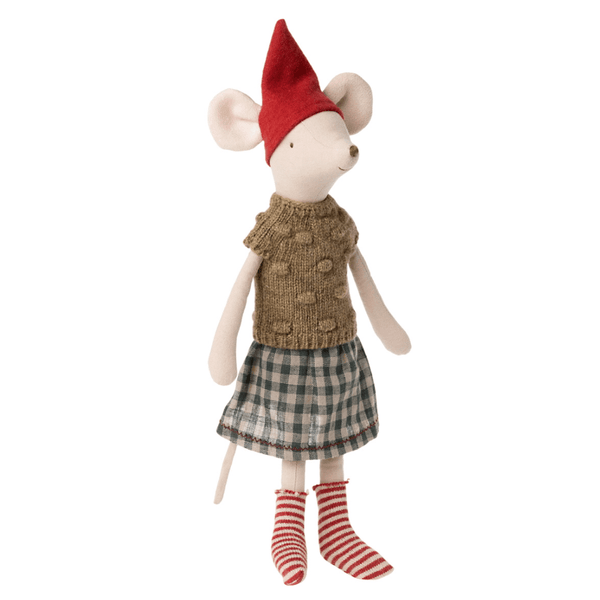 Maileg Christmas Mouse Girl in a Sweater