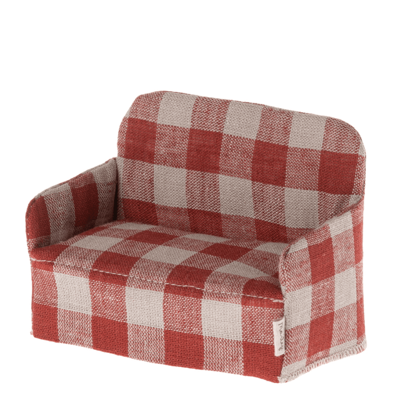 Maileg Couch For Mouse Red/White - Coming Soon