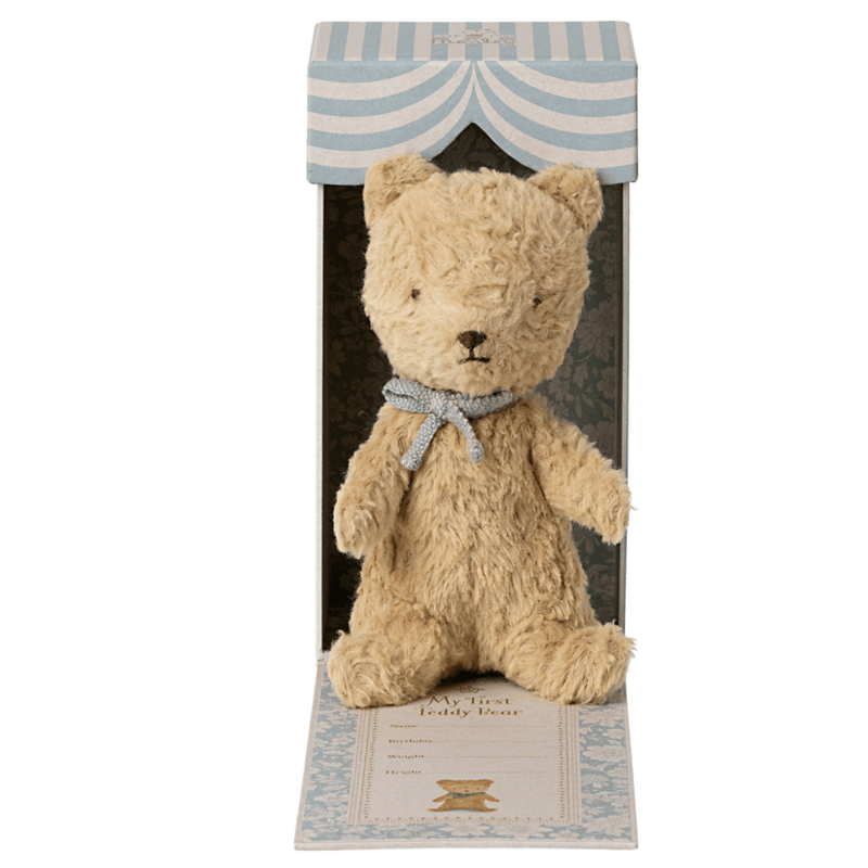 Maileg My First Teddy - Sand  with adorable design box