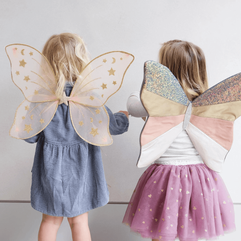 Mimi & Lula Starry Night wings - Teal 40cm by 50cm