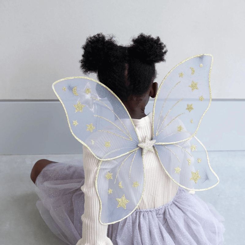 Mimi & Lula Starry Night Wings - Grey perfect for parties