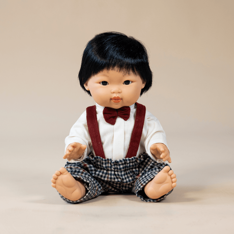 Mini doll is crafted out of eco friendly and non toxic vinyl