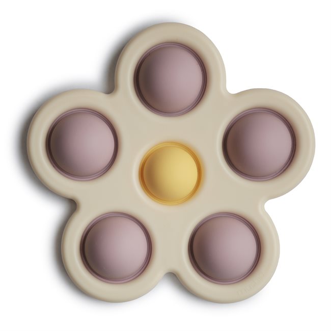 Mushie Flower Press Toy - Lilac