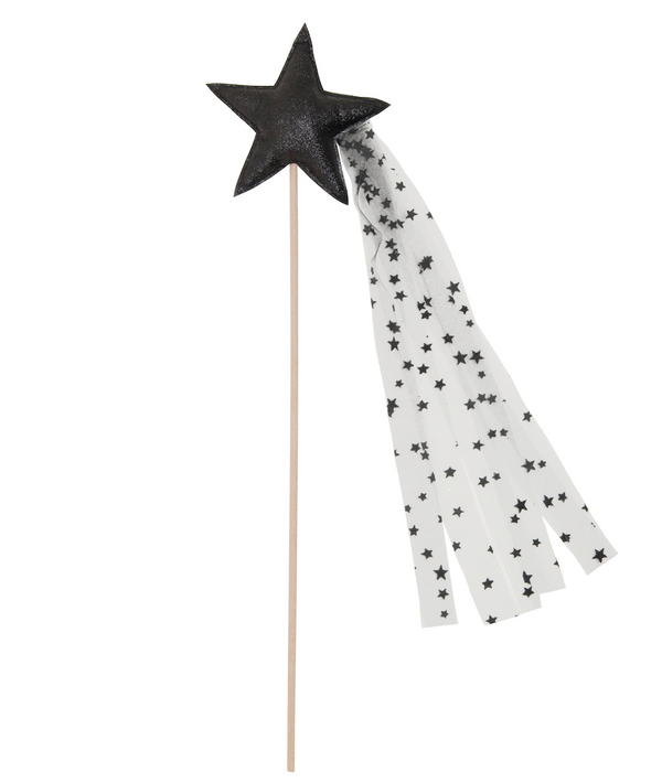 Mouche Star Magic Wand Black Sparkles and Tulle