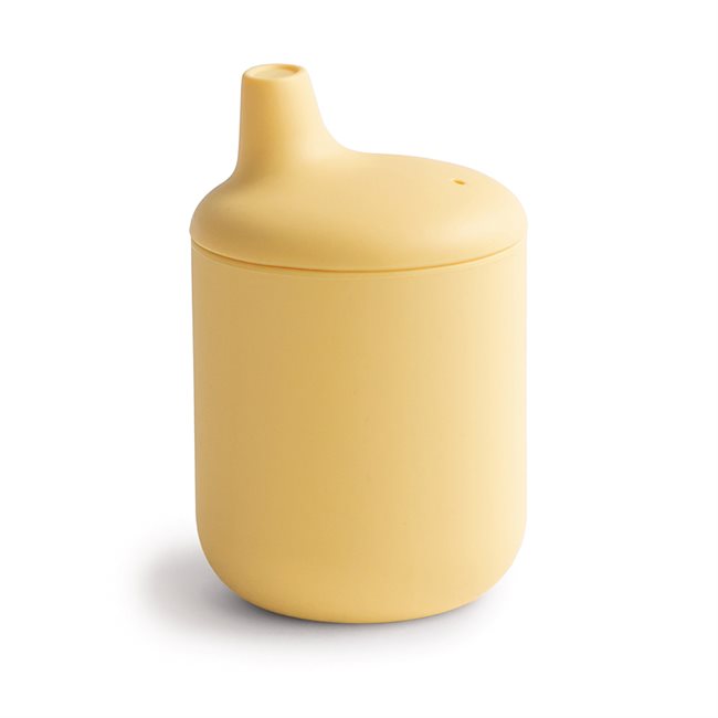 Mushie Silicone Sippy Cup - Pale Daffodil