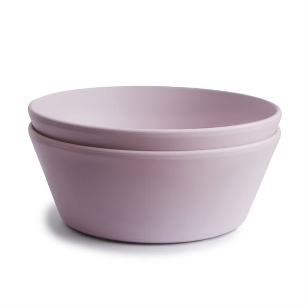 Mushie Dinner Bowl Round (Set of 2) Soft Lilac