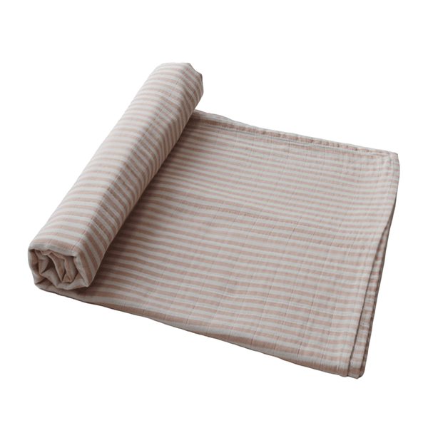 Swaddle Natural Stripe size 120cm by 120cm