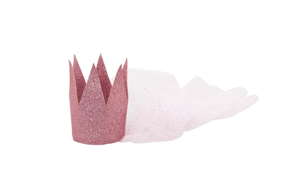 Mouche Crown Pink With Tulle