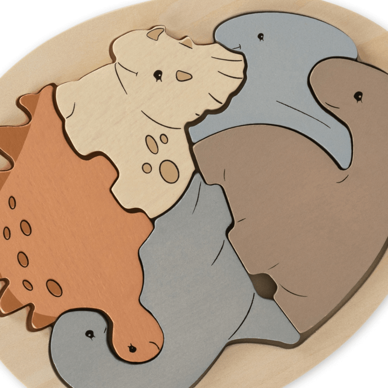 Wooden Dinosaur Egg Puzzle made of Beechwood and Pinewood