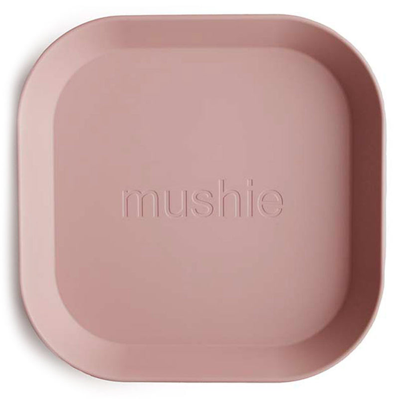 Mushie Dinner Plate Square Blush (Set of 2)